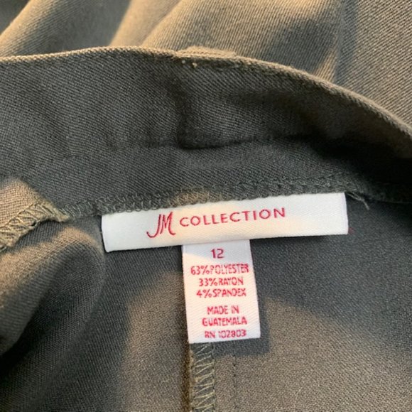 JM Collection Olive Green Pants Size 12 - Picture 11 of 11